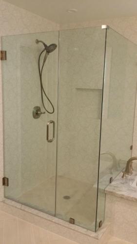 shower enclosure and rail