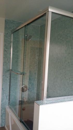 shower door and rail