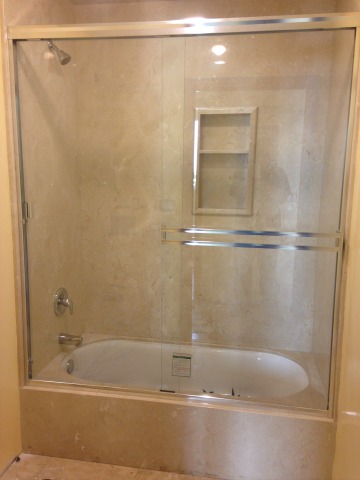 shower enclosure and rail