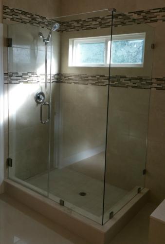 shower enclosure and rail