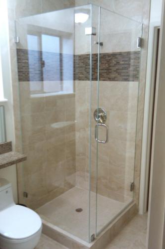 shower enclosure and rail